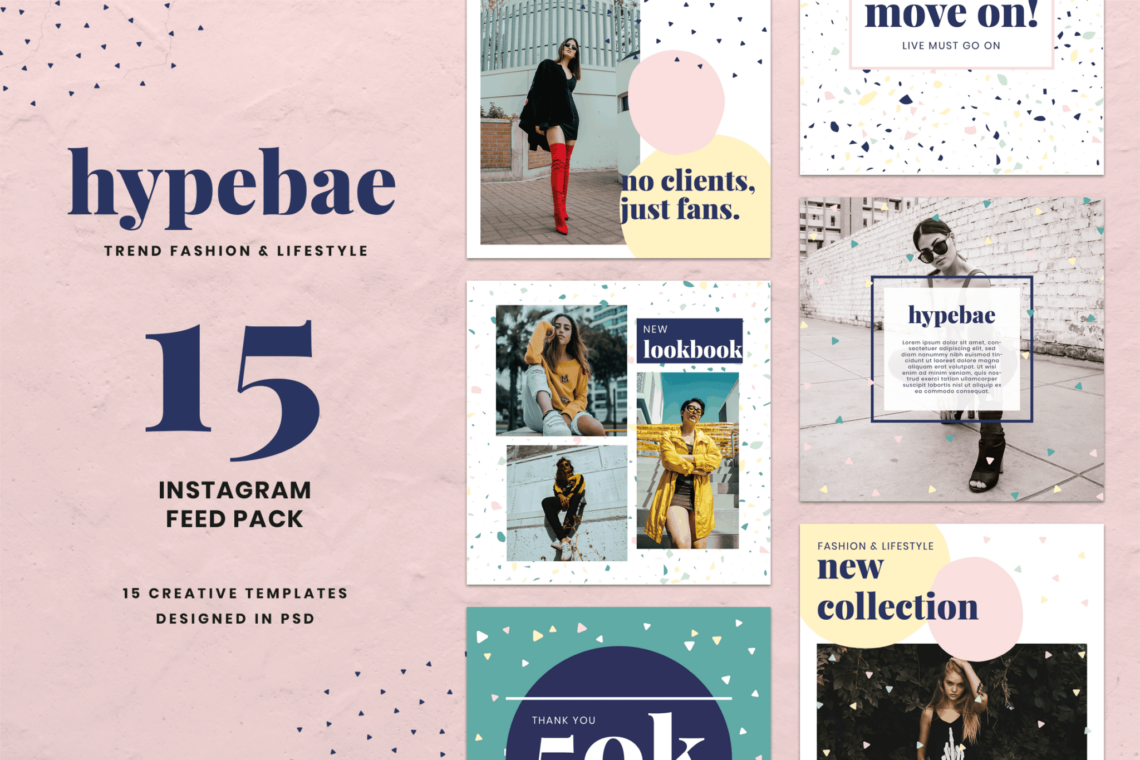 Instagram Banner – Collection Fashion Themes - instagram feed design template