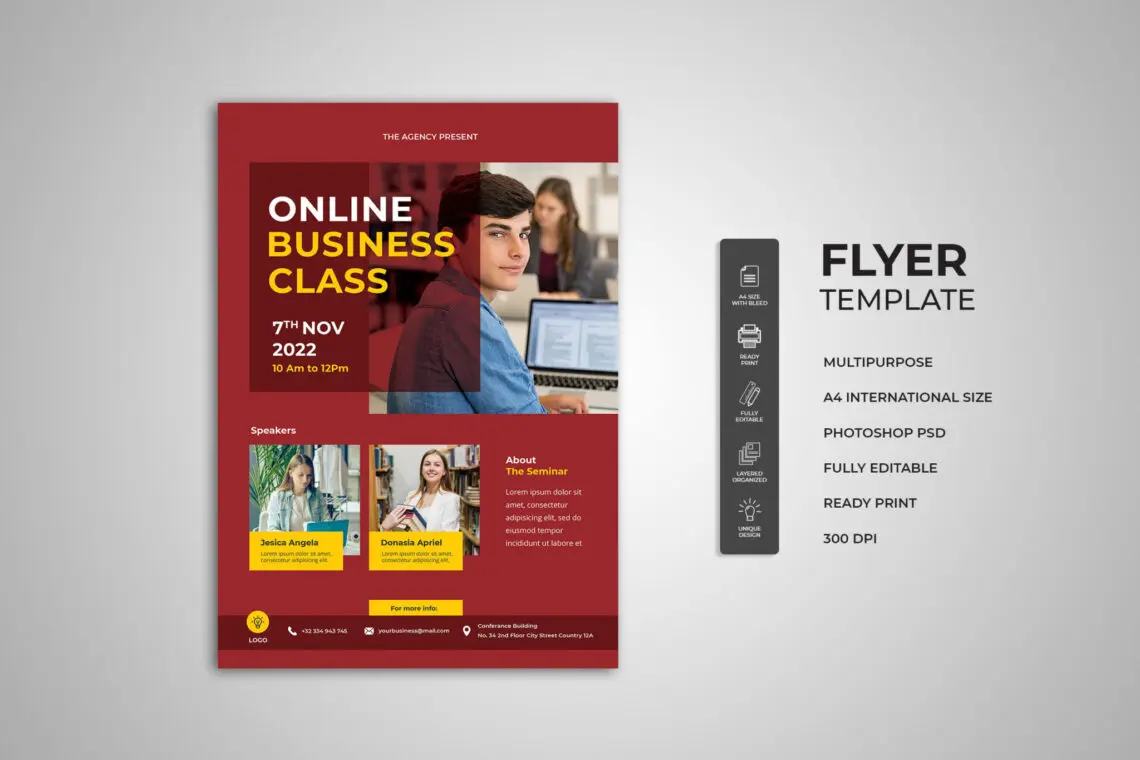 Seminar Business Class Flyer Seminar Business Class Flyer