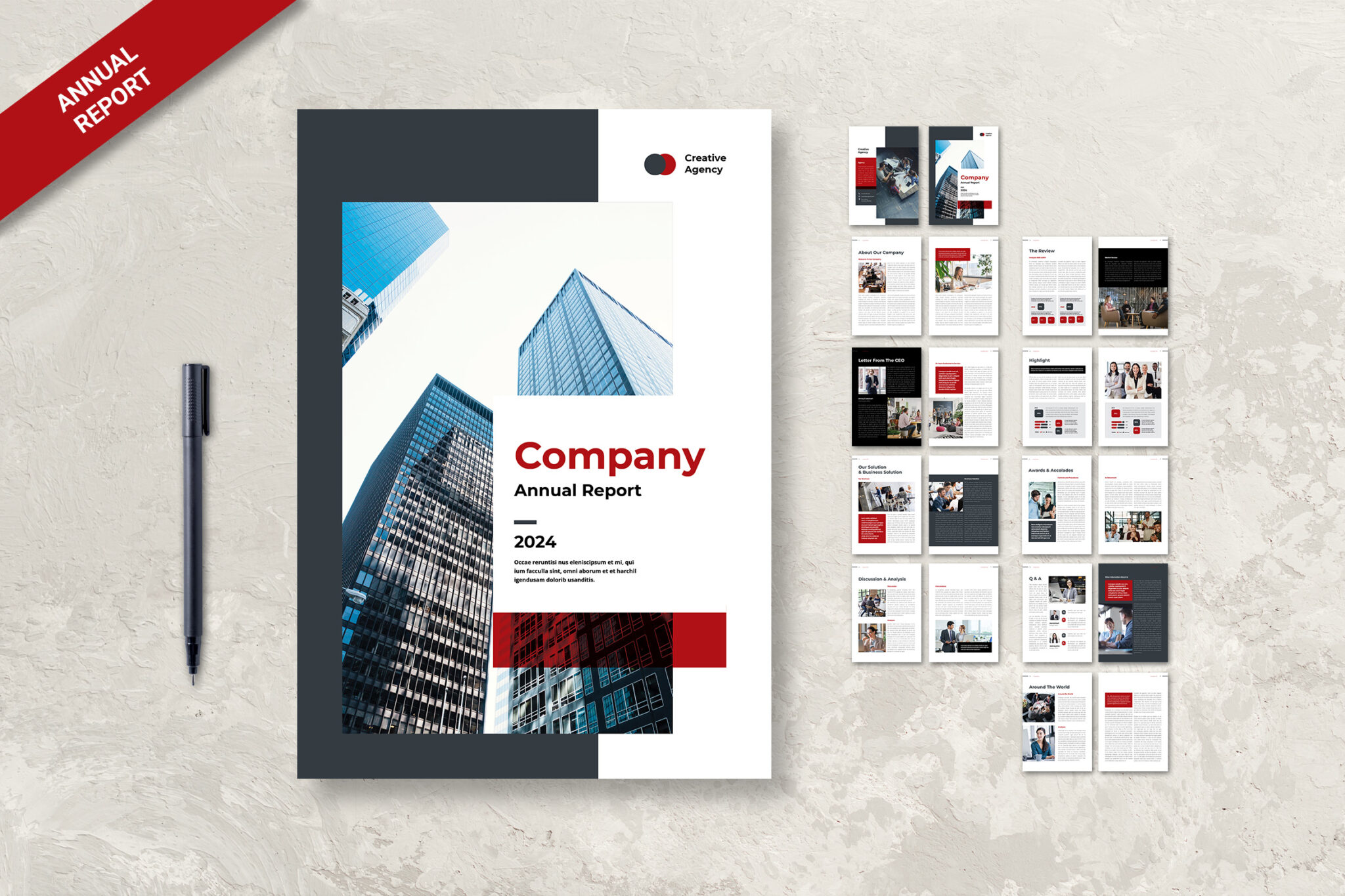 White Paper Financial Company UI Creative