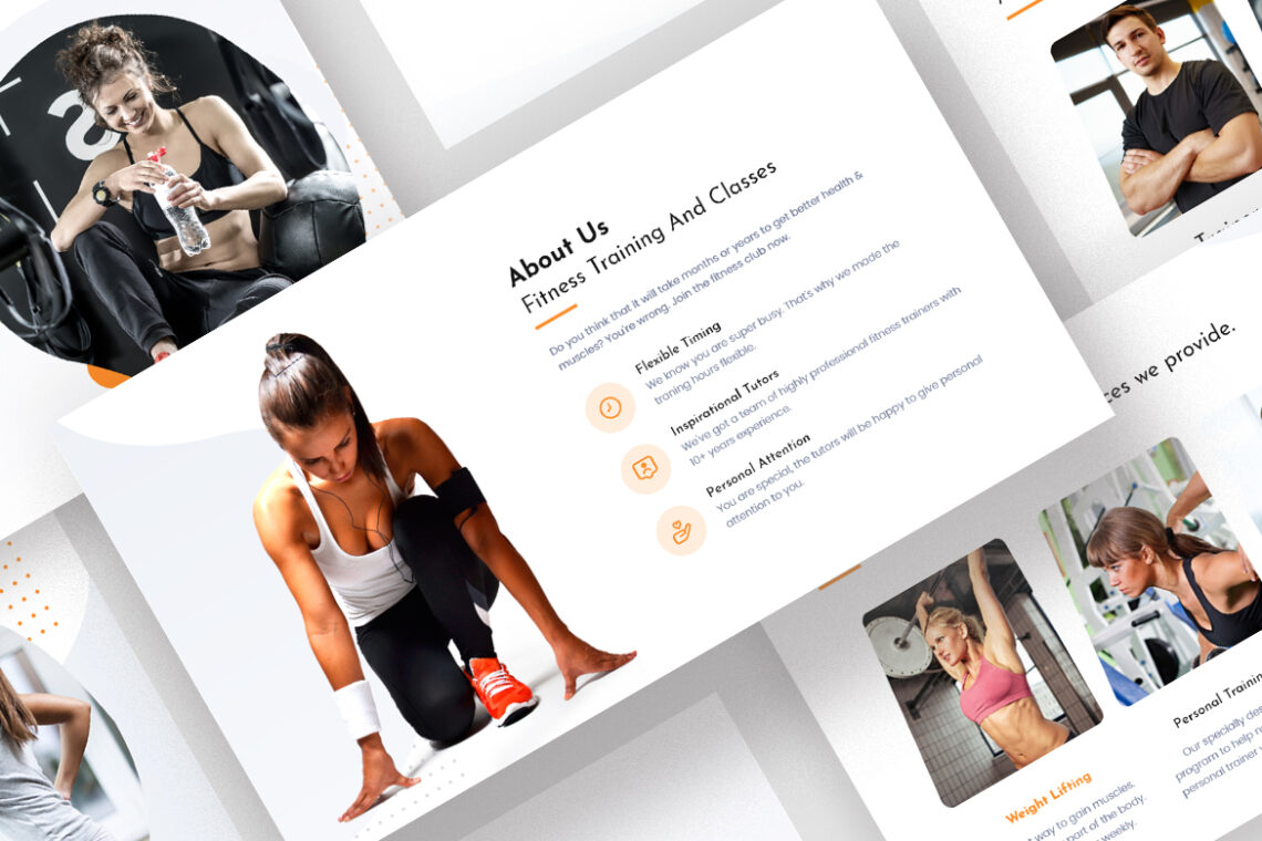 Fitness Fanatics  Landing Page UI Creative