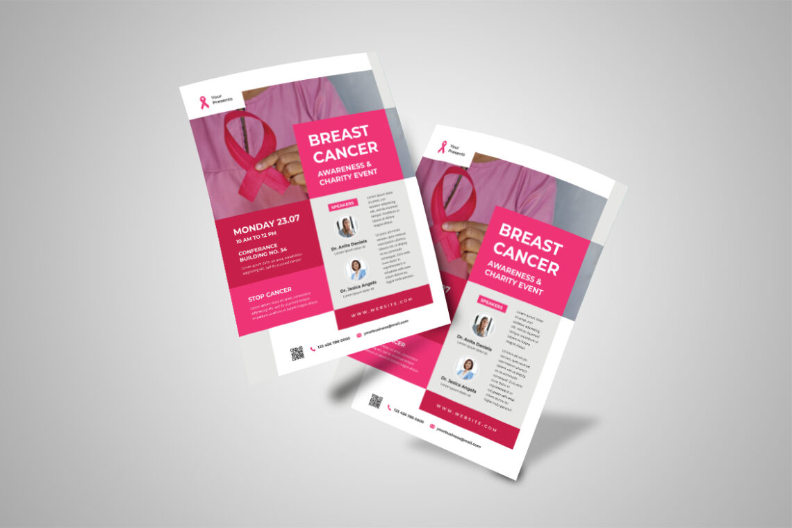 International Brace Cancer Seminar Flyer UI Creative
