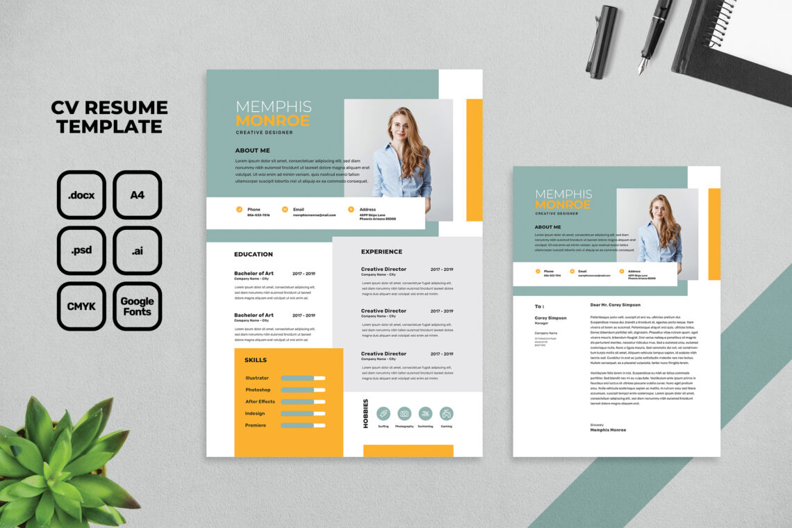 Simple Creative Design - resume cv template