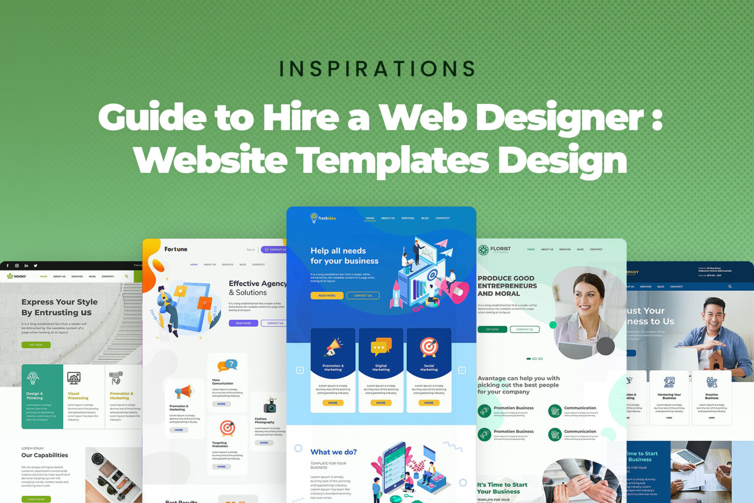 The Guide to Make Website Templates Design
