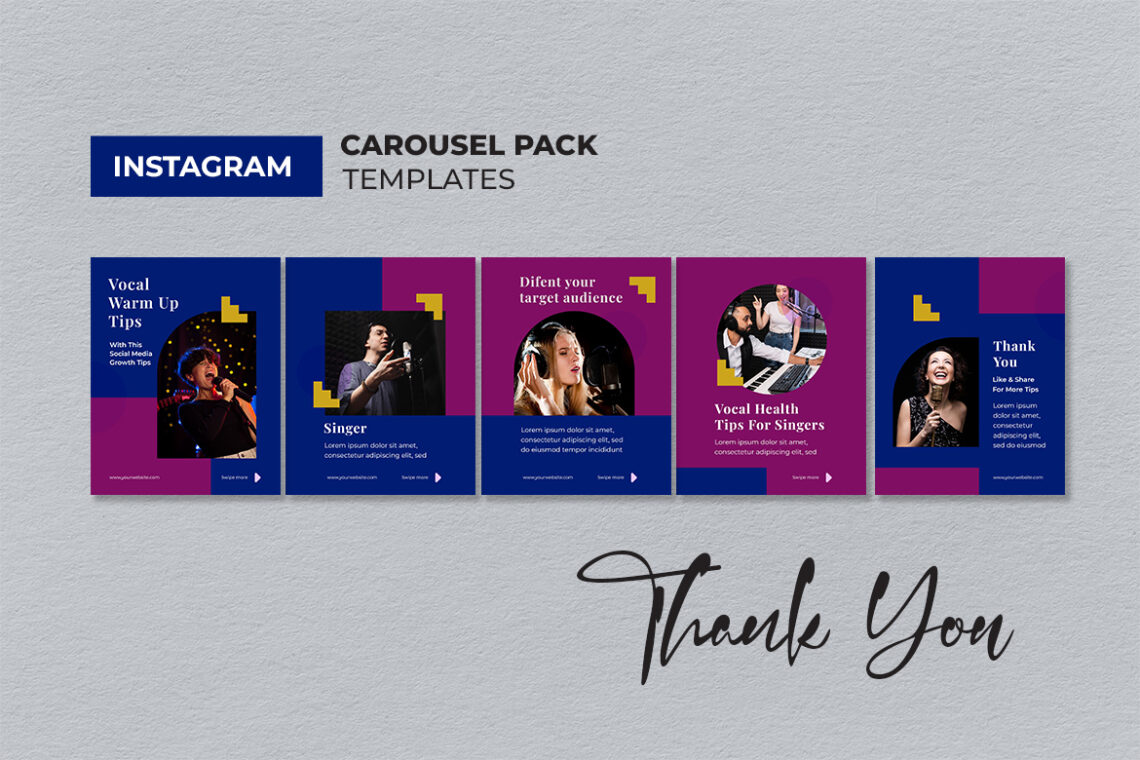 Blue Purple Music Records Instagram Carousel-2