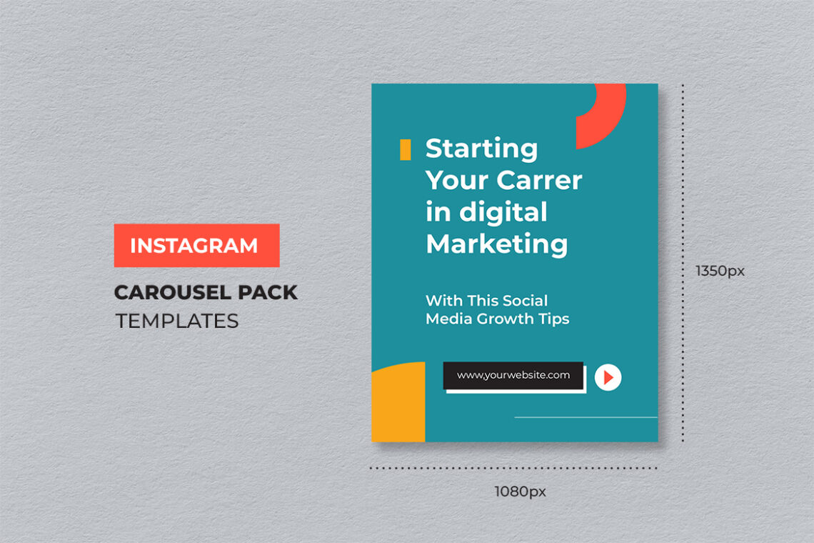 Green Orange Digital Marketing Instagram Carousel-1