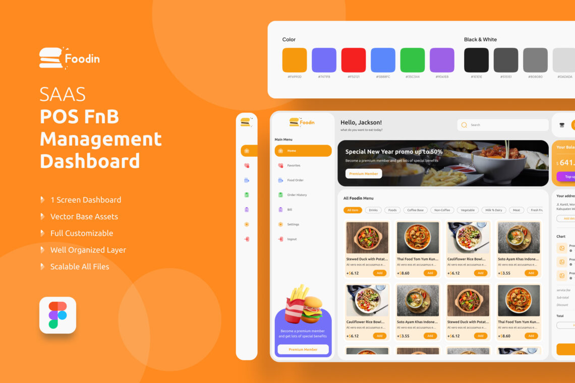 POS FnB Management Admin Dashboard
