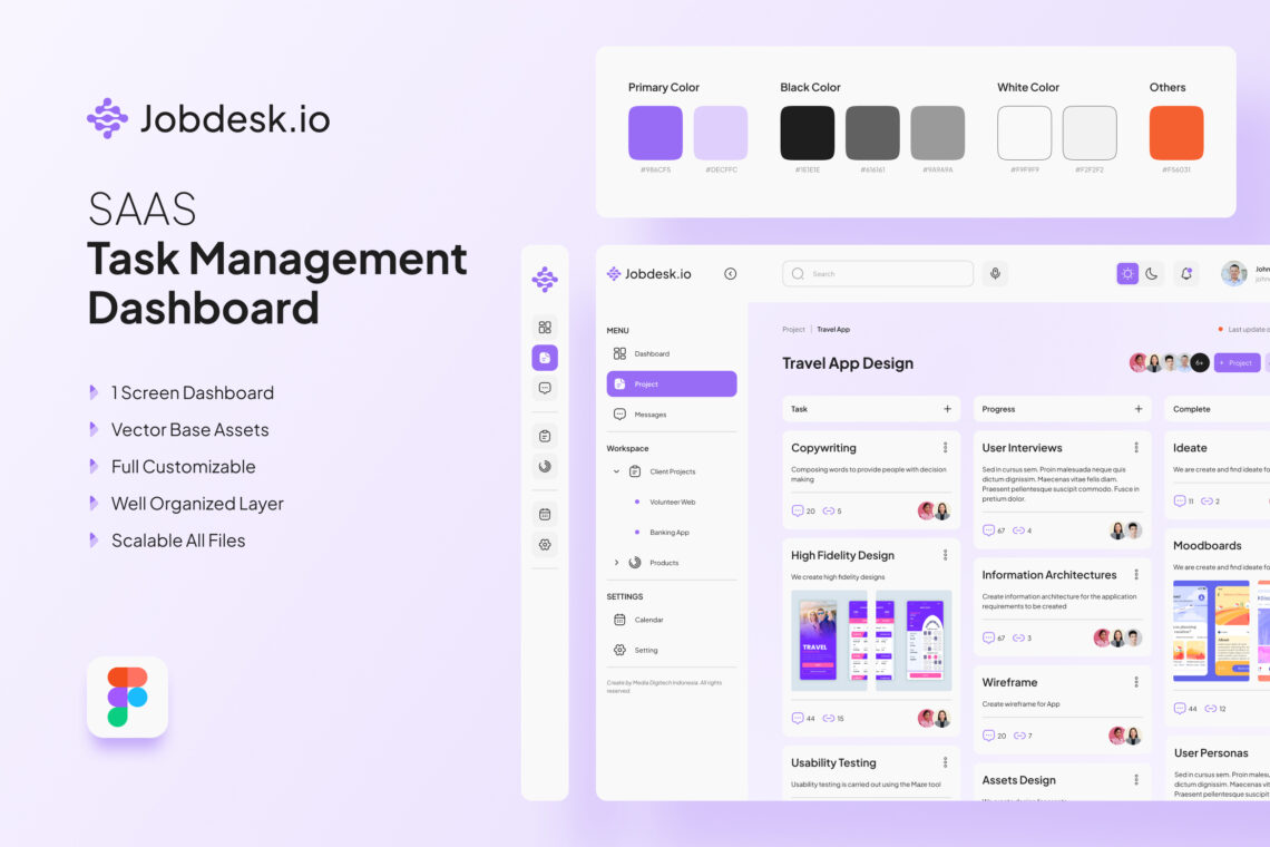 Task Management System Admin Dashboard