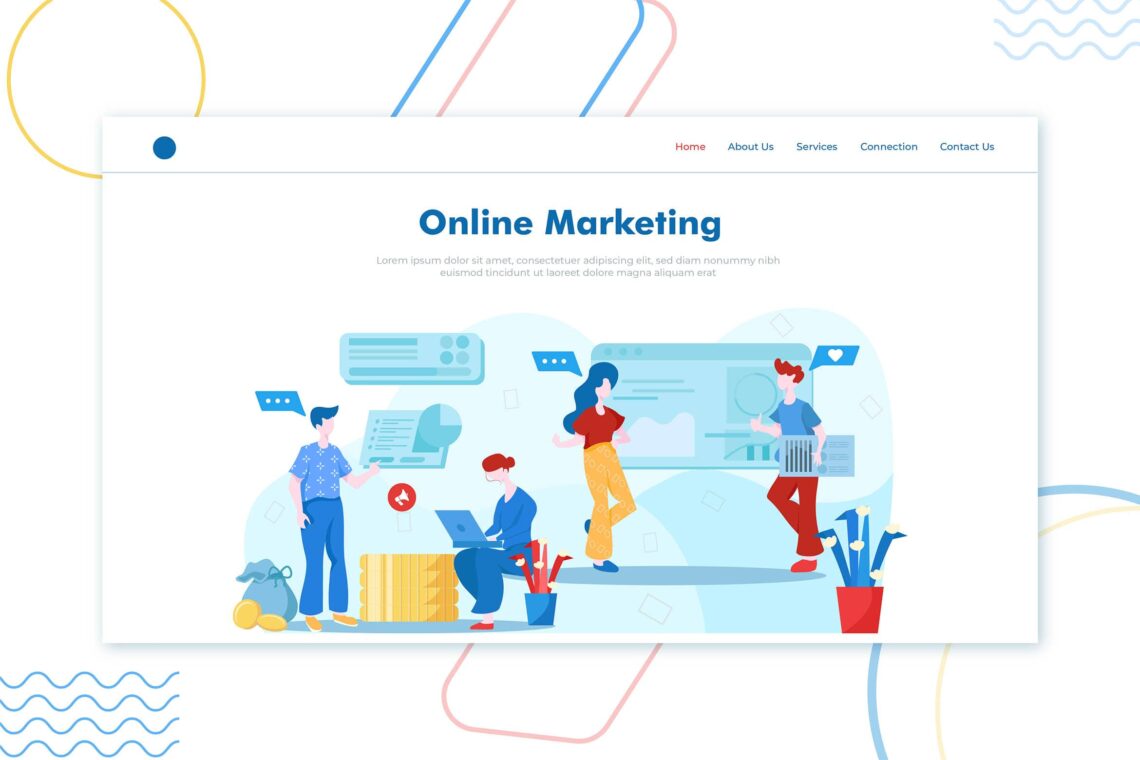Illustration Landing Pages – Online Marketing Services