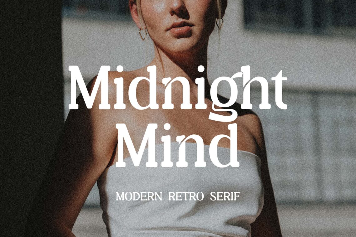 Midnight Mind Modern Retro Serif Font
