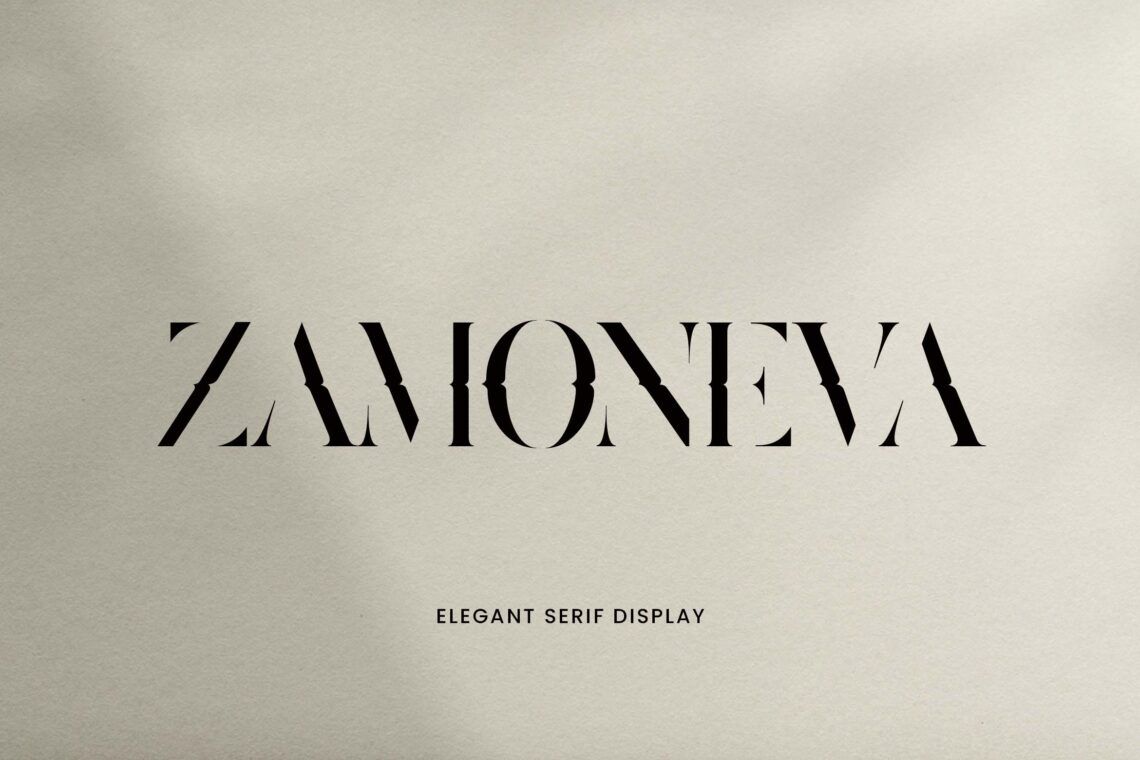 Zamoneva Elegant Serif Display Font