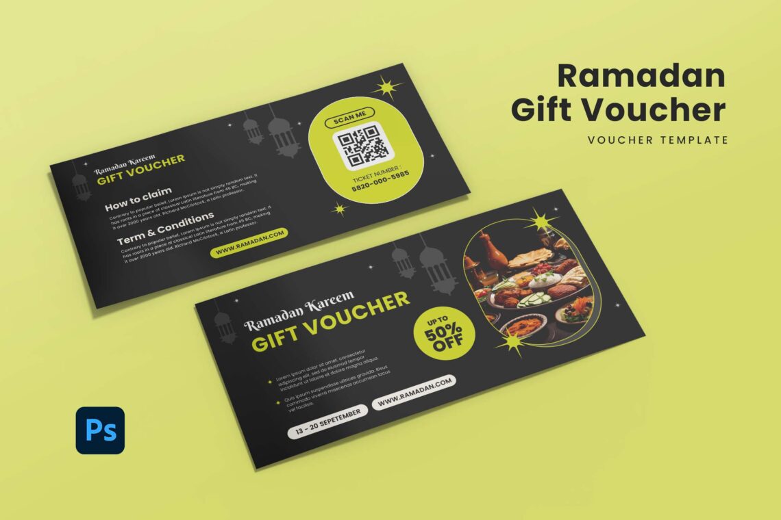 Ramadhan Kareem Gift Card Voucher