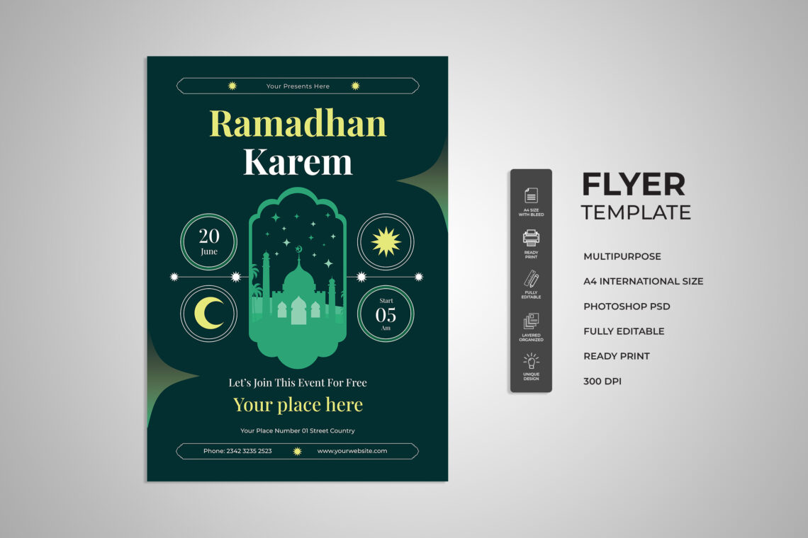 Beautiful Ramadhan Kareem Flyer