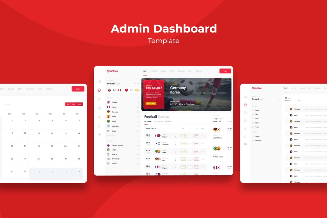 Admin Dashboard – Sport Statistics