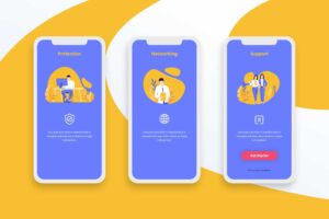 Onboarding Screens – Networking & Protection