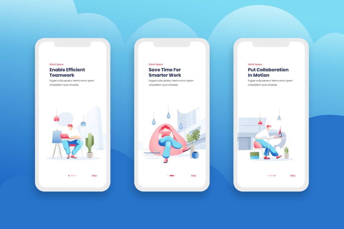 Onboarding Screens – Workspace Service