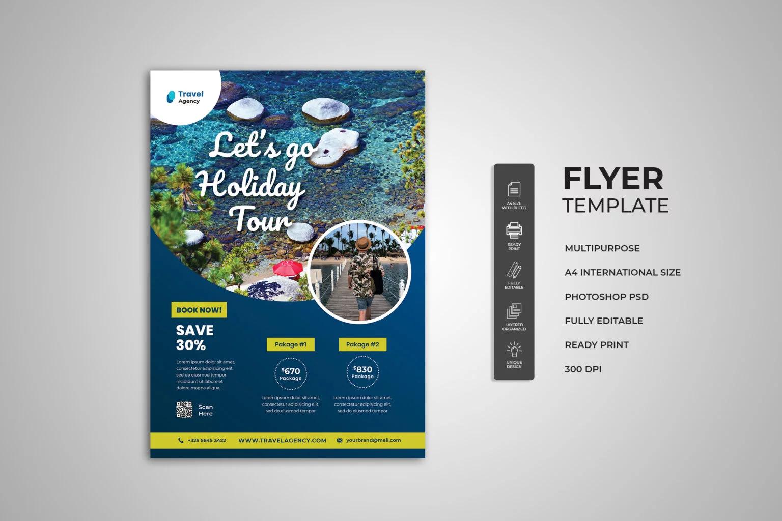 Travel Holiday Package Flyer