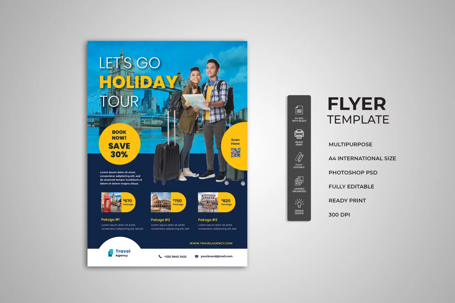 Travel Holiday Package Two Flyer