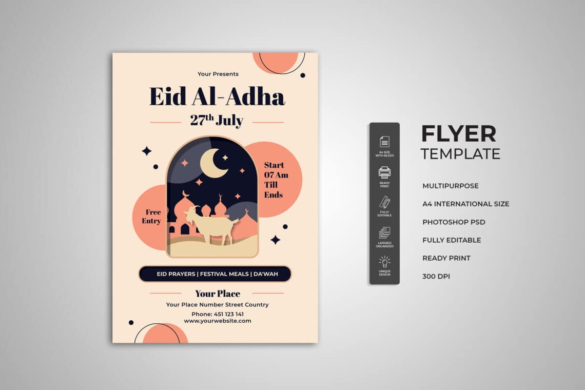 Eid al-Adha Pray Flyer