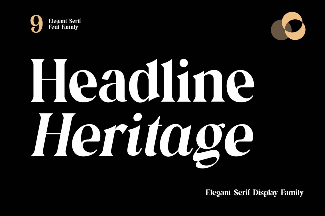 Headline Heritage Elegant Serif Display Font