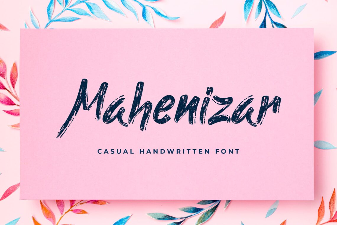 Mahenizar Brush Handwritten Font